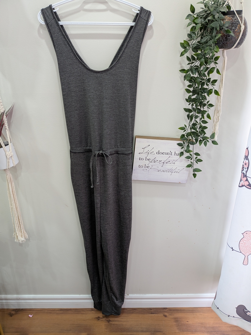 Joe Fresh Gray Active Performance Jumpsuit In Excellent Condition